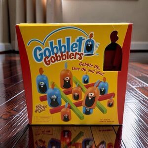 2008 All Wooden Blue Orange Gobblet Gobblers Board Game Standard COMPLETE
